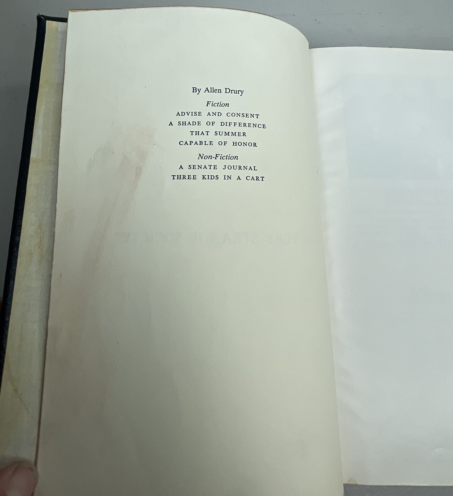 A Very Strange Society Allen Drury 1967 Leather Bound Rare Book South Africa Htf