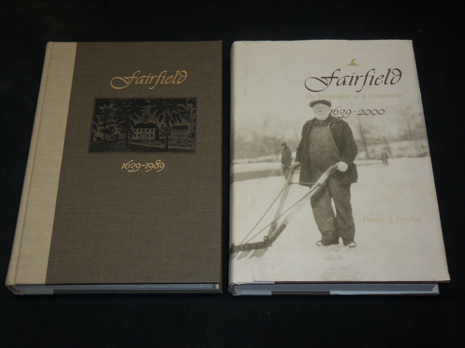 1988 FAIRFIELD 1639-1989 & 2000 BIOGRAPHY OF A COMMUNITY BOOK LOT OF 2 – KD 6026