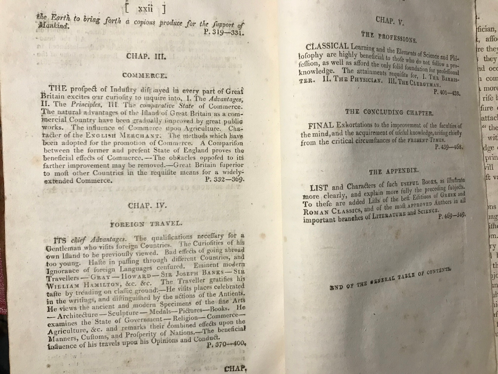 1809 Book Elements of General Knowledge Principal Branches of Literature Science