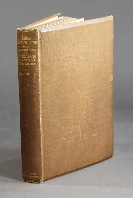R V TOOLEY / Some English books with coloured plates Their points collations 1st