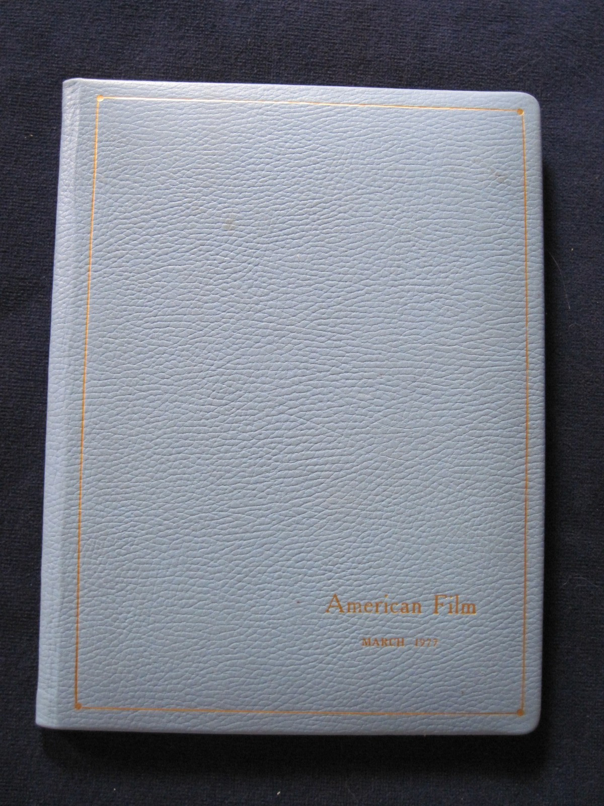 JOHN FRANKENHEIMER’S LEATHER BOUND COPY OF AMERICAN FILM with LARRY MCMURTRY