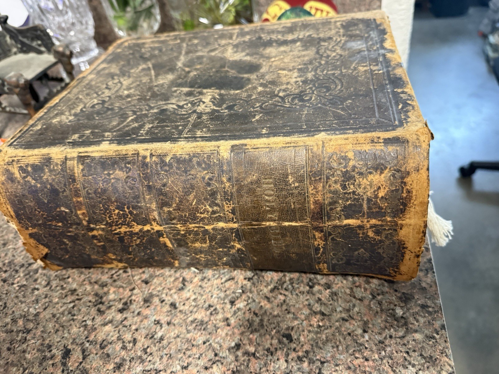 E.H. Butler & Co. Holy Bible O/N Testaments + Apocrypha Vol I Leather 1848