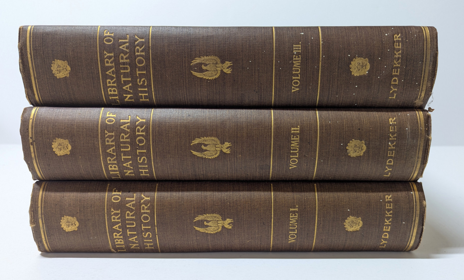Library of Natural History – Richard Lydekker Book Set 3 Volumes 1904 **ANTIQUE