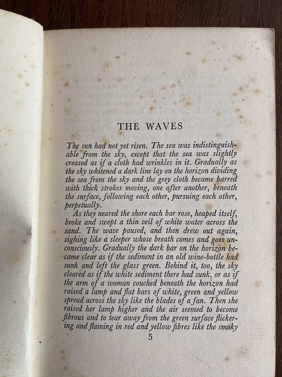 The Waves, Virginia Woolf. 1931 Second impression Hogarth Press