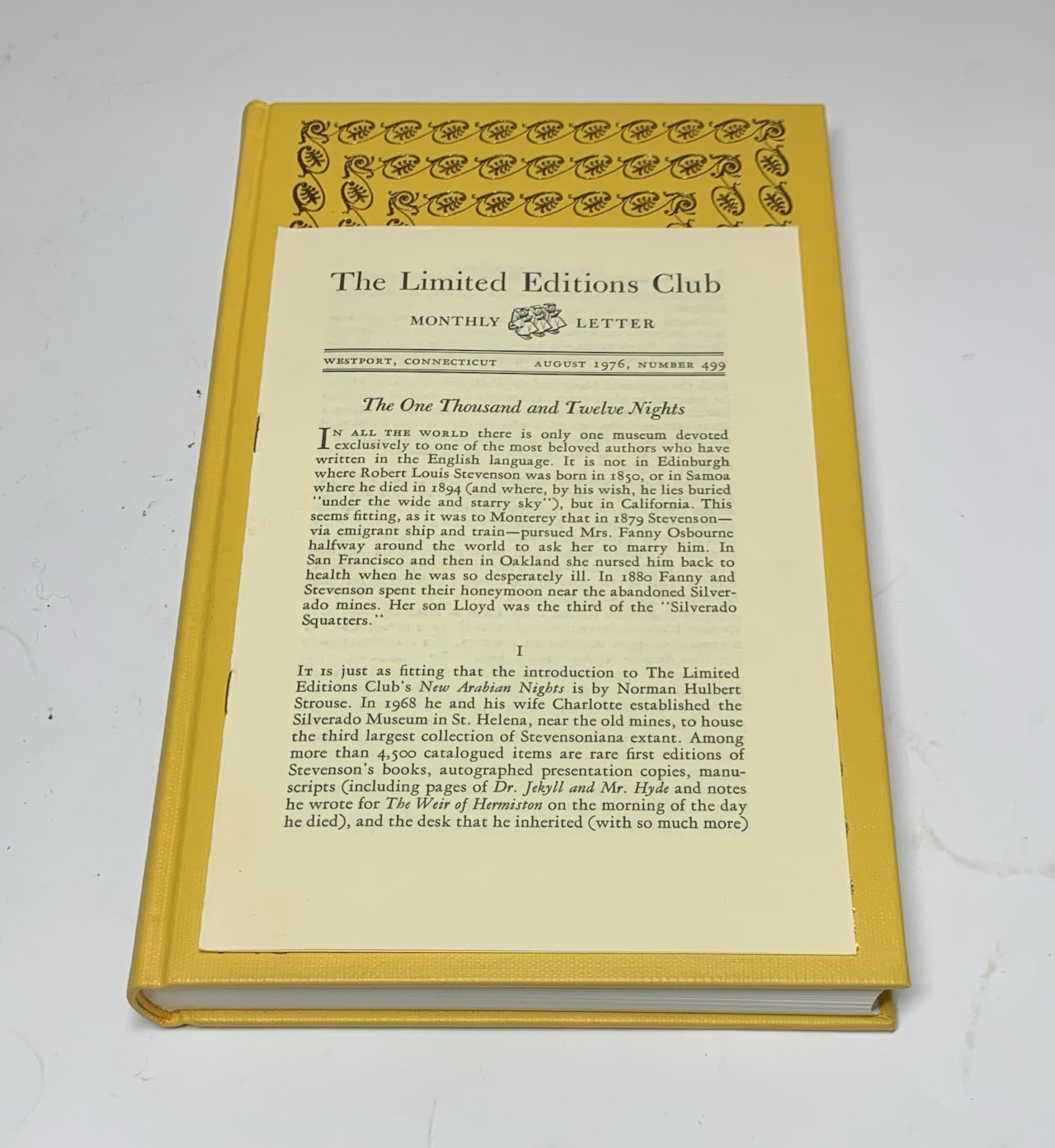 New Arabian Nights Stevenson Limited Editions Club #1807 Signed Illustrated