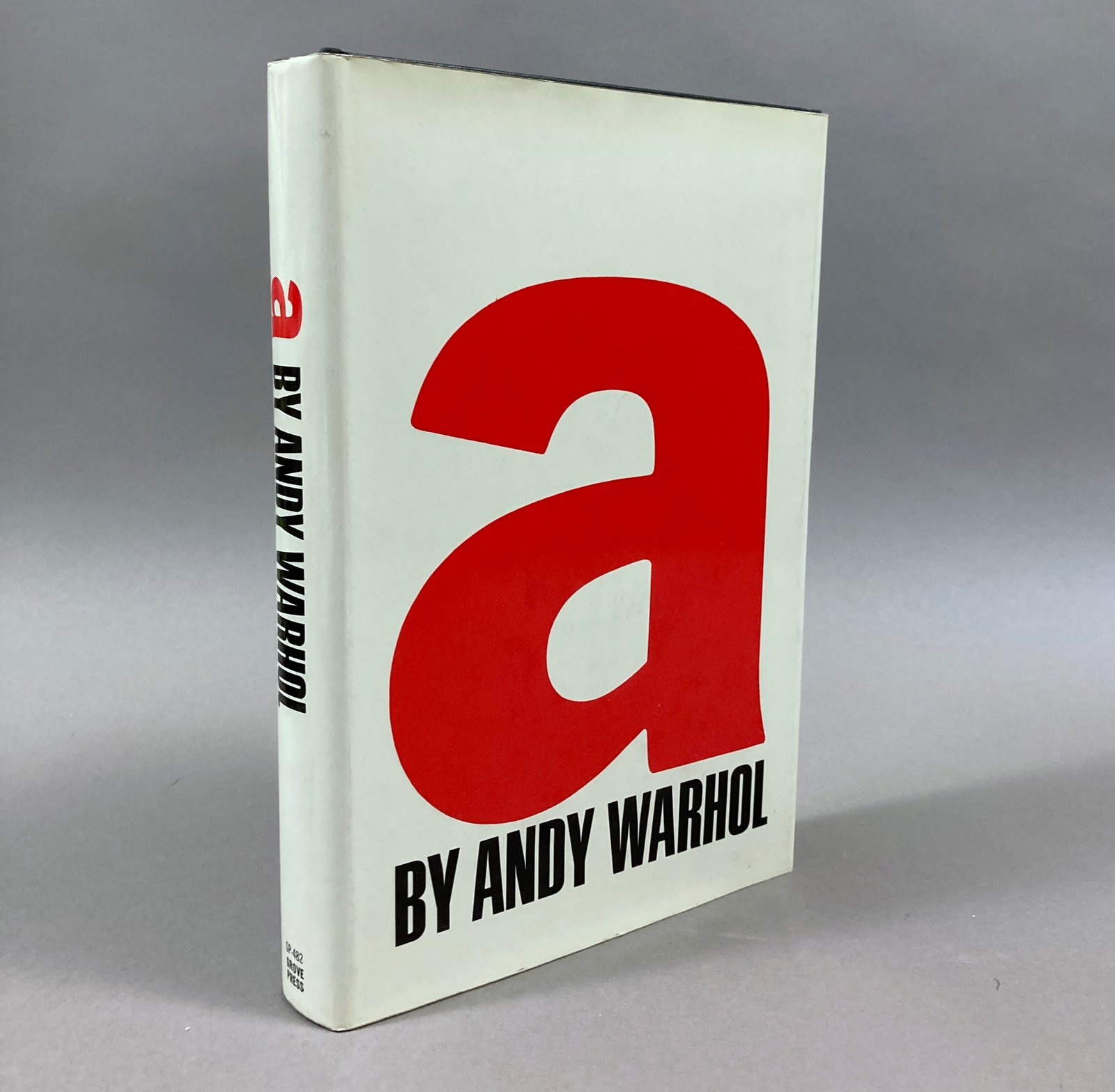 „a“ by Andy Warhol / 1st Edition 1968 HC/DJ FINE IN FINE DUST JACKET BEST COPY