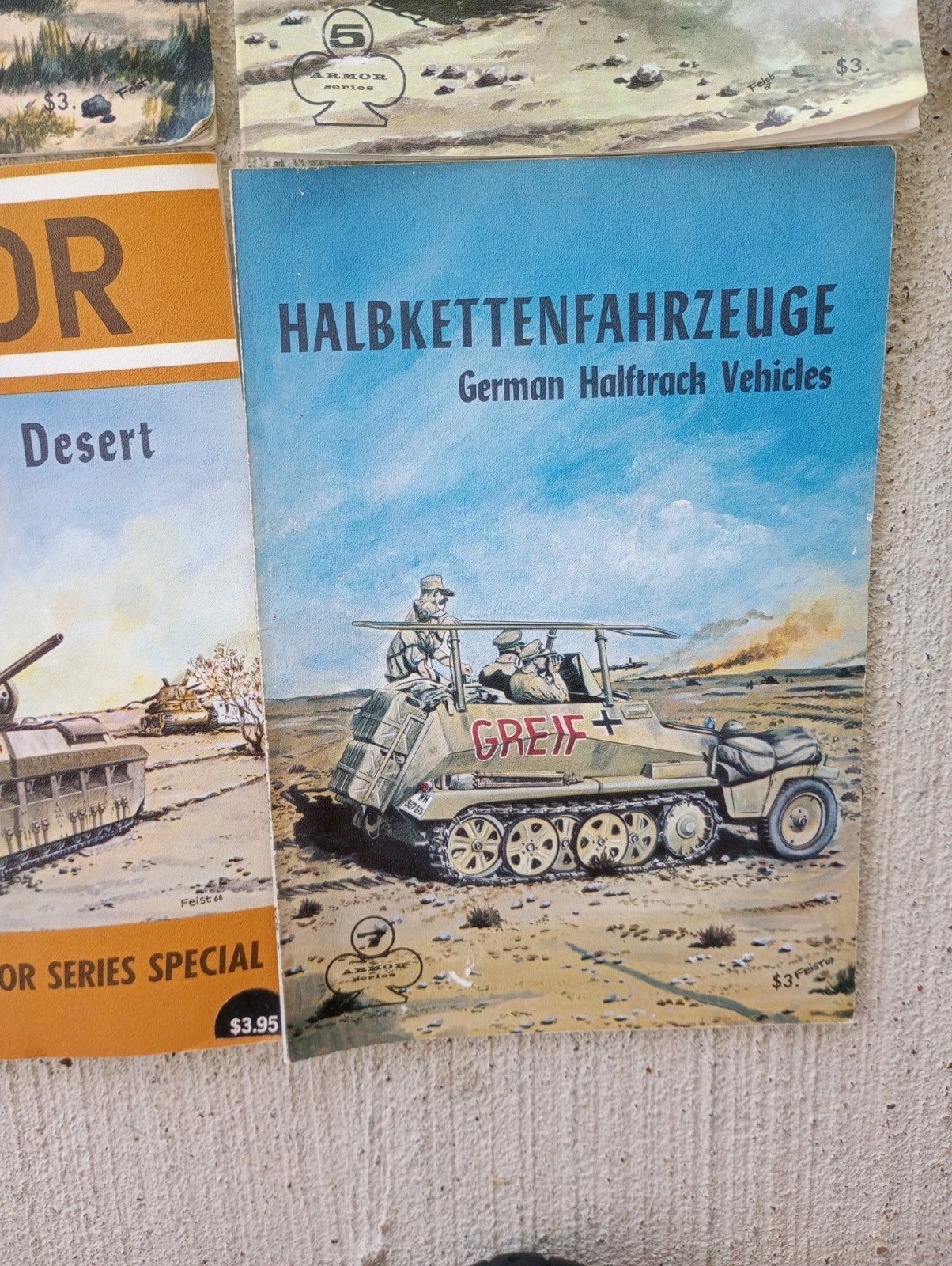 AERO ARMOR SERIES 1-8 & 4 Squadron/Signal Publications VG PB WWII German Tanks