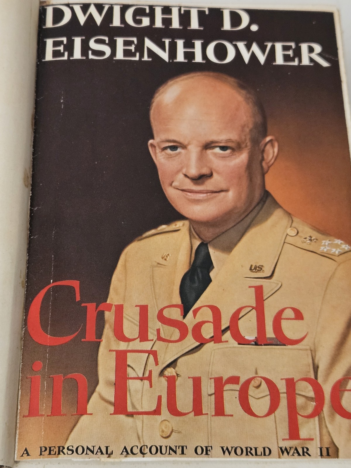 1948 Dwight D. Eisenhower CRUSADE IN EUROPE Personal Account War HCDJ Book POTUS