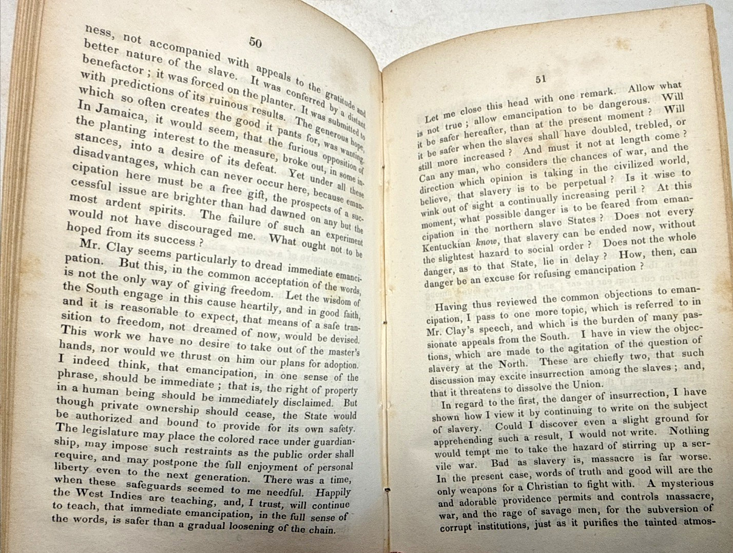 Remarks on Slavery Question Jonathan Phillips Channing 1839 1st ED Antique Book