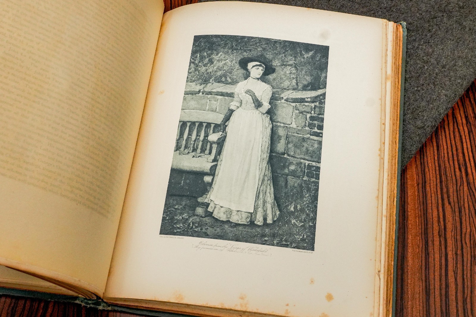 Nice Oversized Antique Illustrated Victorian Book Modern American Art
