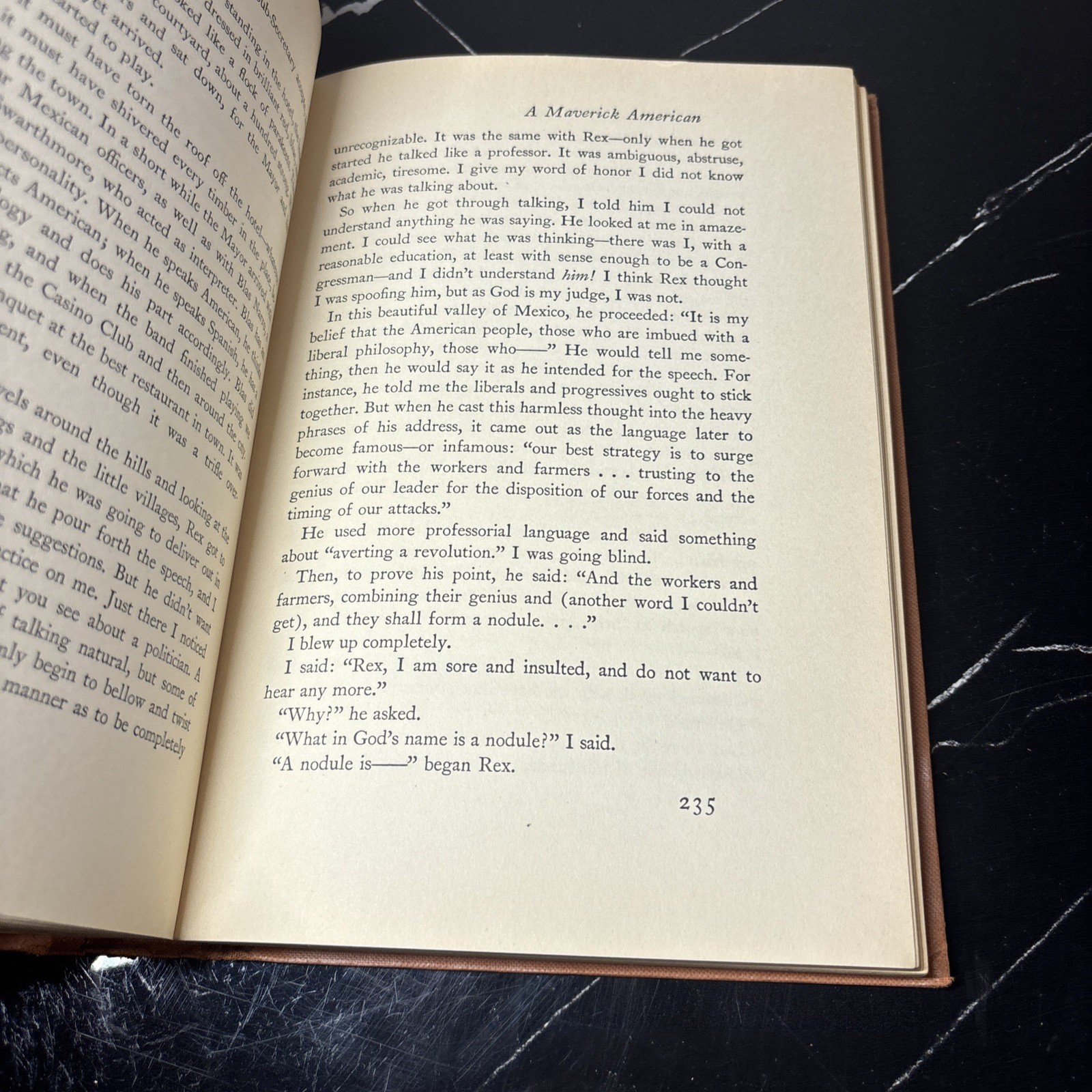 Inscribed Signed Maury Maverick / A MAVERICK AMERICAN 1st Edition 1937
