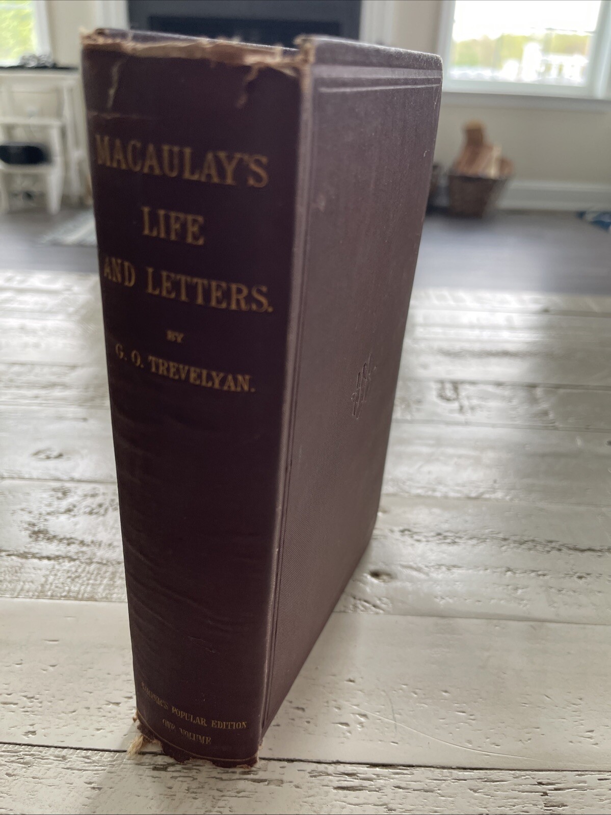 The Life and Letters of Lord Macaulay Vol. I 1877 G.O. Trevelyan Damaged