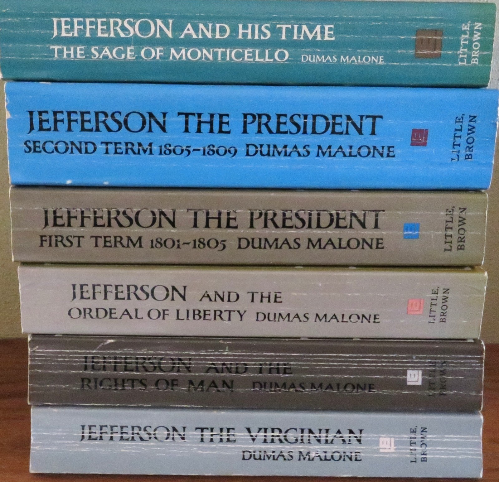 Dumas Malone Jefferson and His Time 6 Paperback Volumes
