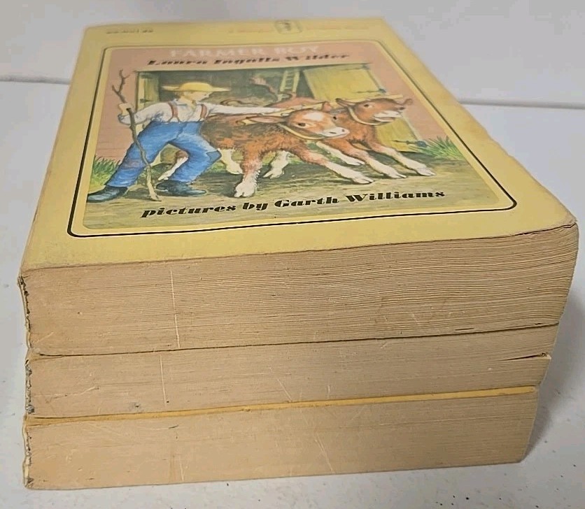 Laura Ingalls Wilder Lot of 3 Little House On The Prairie 1971 PB Harper Trophy
