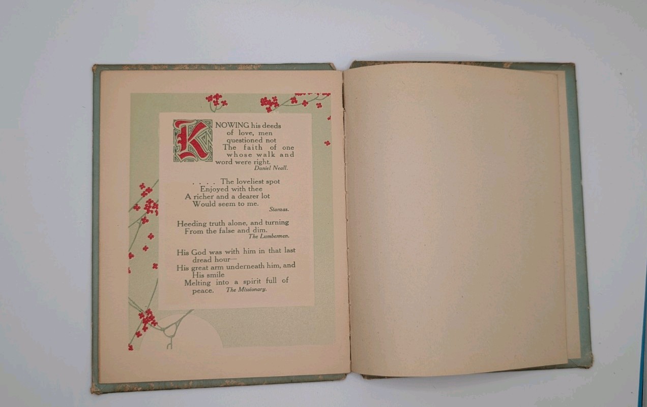 1900’s Antique Victorian Poetry Book “ Brilliants “ From Whittier