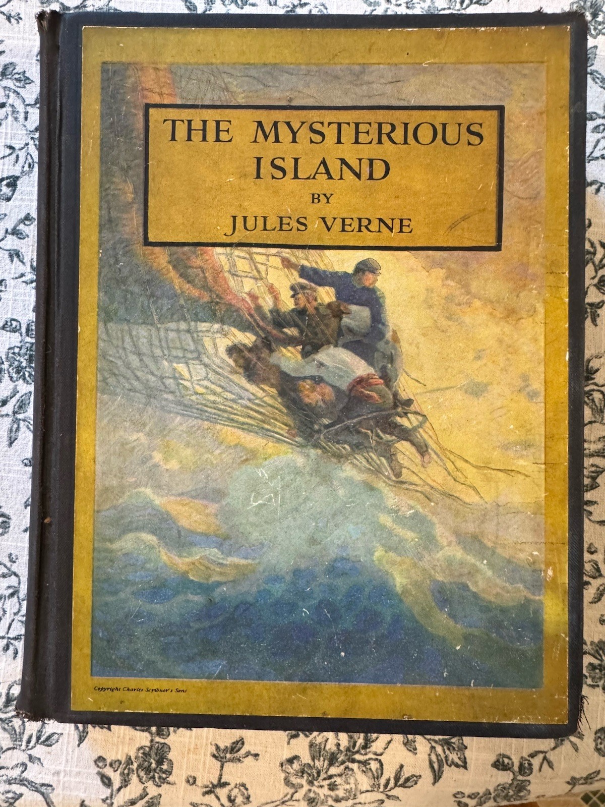 Jules Verne The Mysterious Island 1935 Scribner Hardcover, Illus N.C. Wyeth