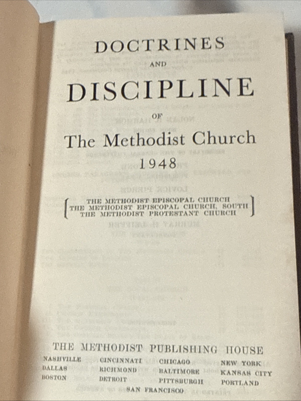 Antique Books Lot of 9: Discipline of The Methodist Church 1904-1952