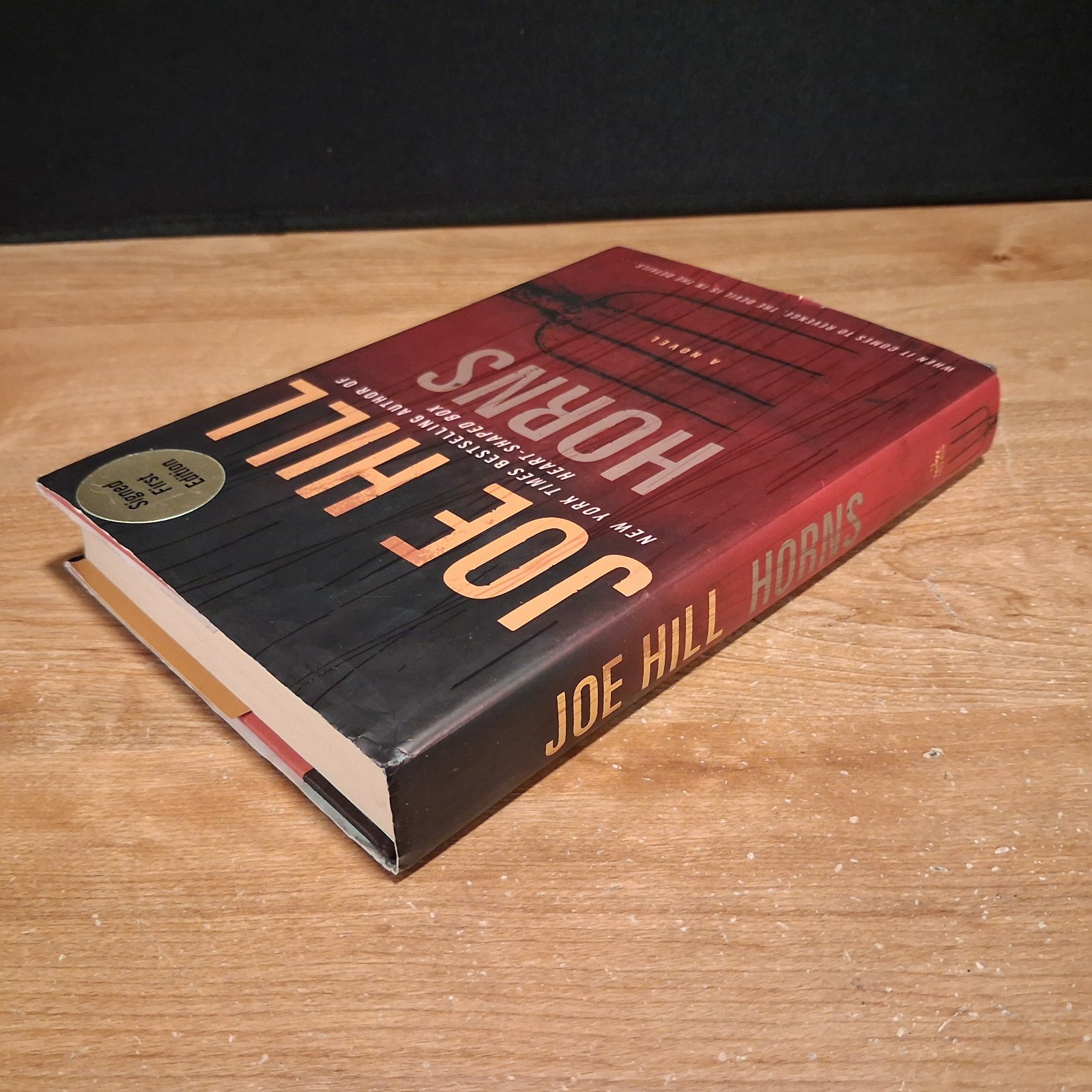 Joe Hill „Horns“ Signed Doodle 1st Edition HC/DJ