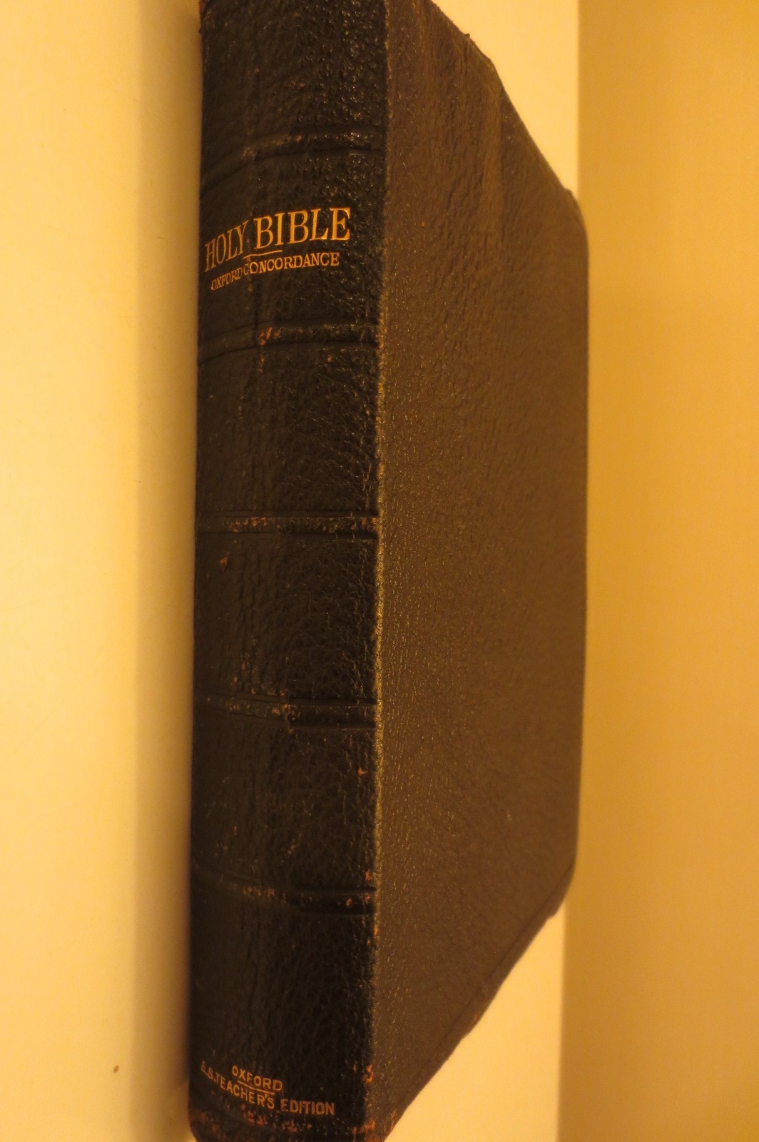 Vintage Oxford Long Primer KJV Teacher’s Reference Bible Full Yapp Leather