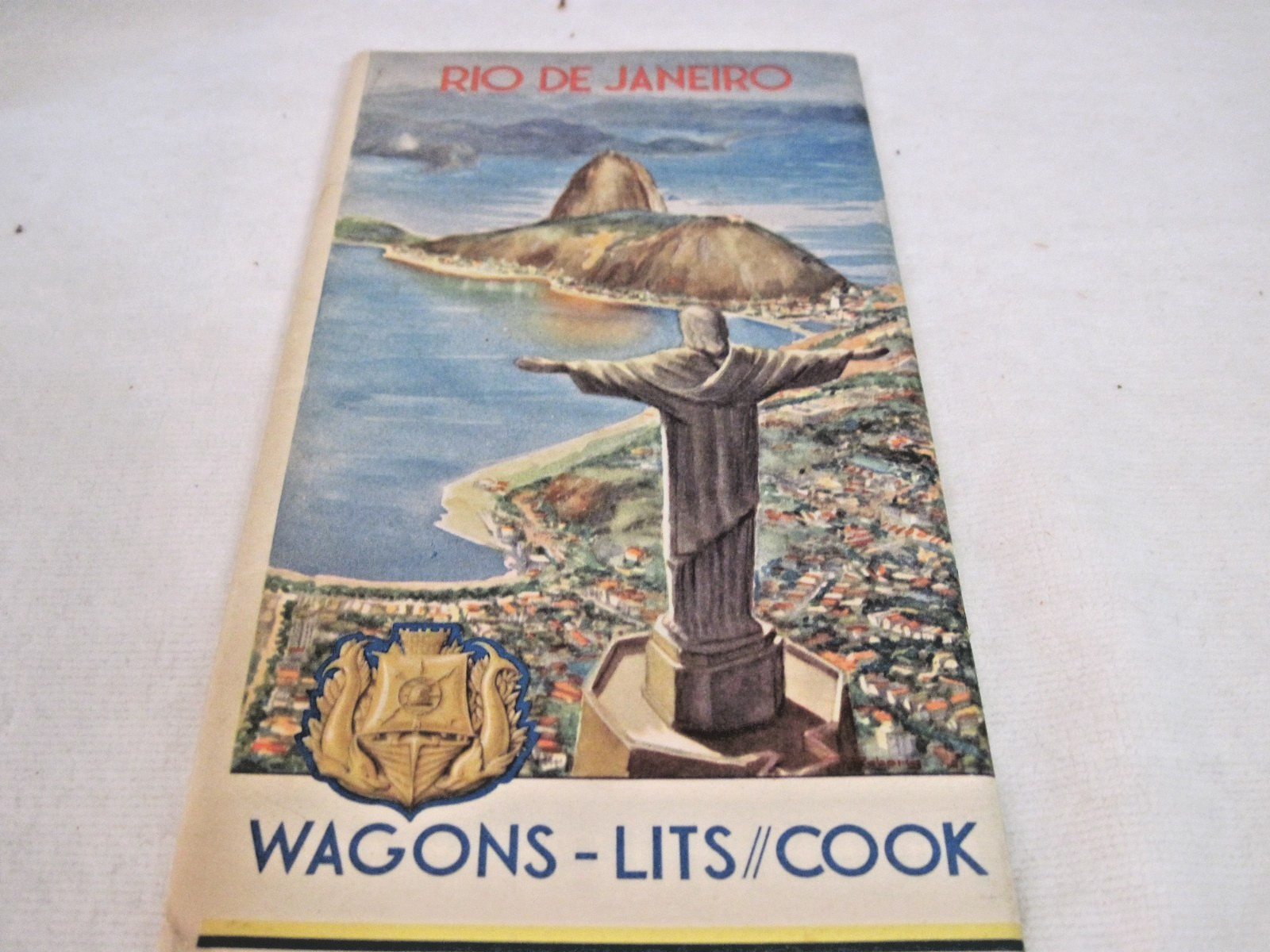 Vtg 1949 Rio De Janeiro Scandinavian Airlines Travel Book Tour Guide Illustrated