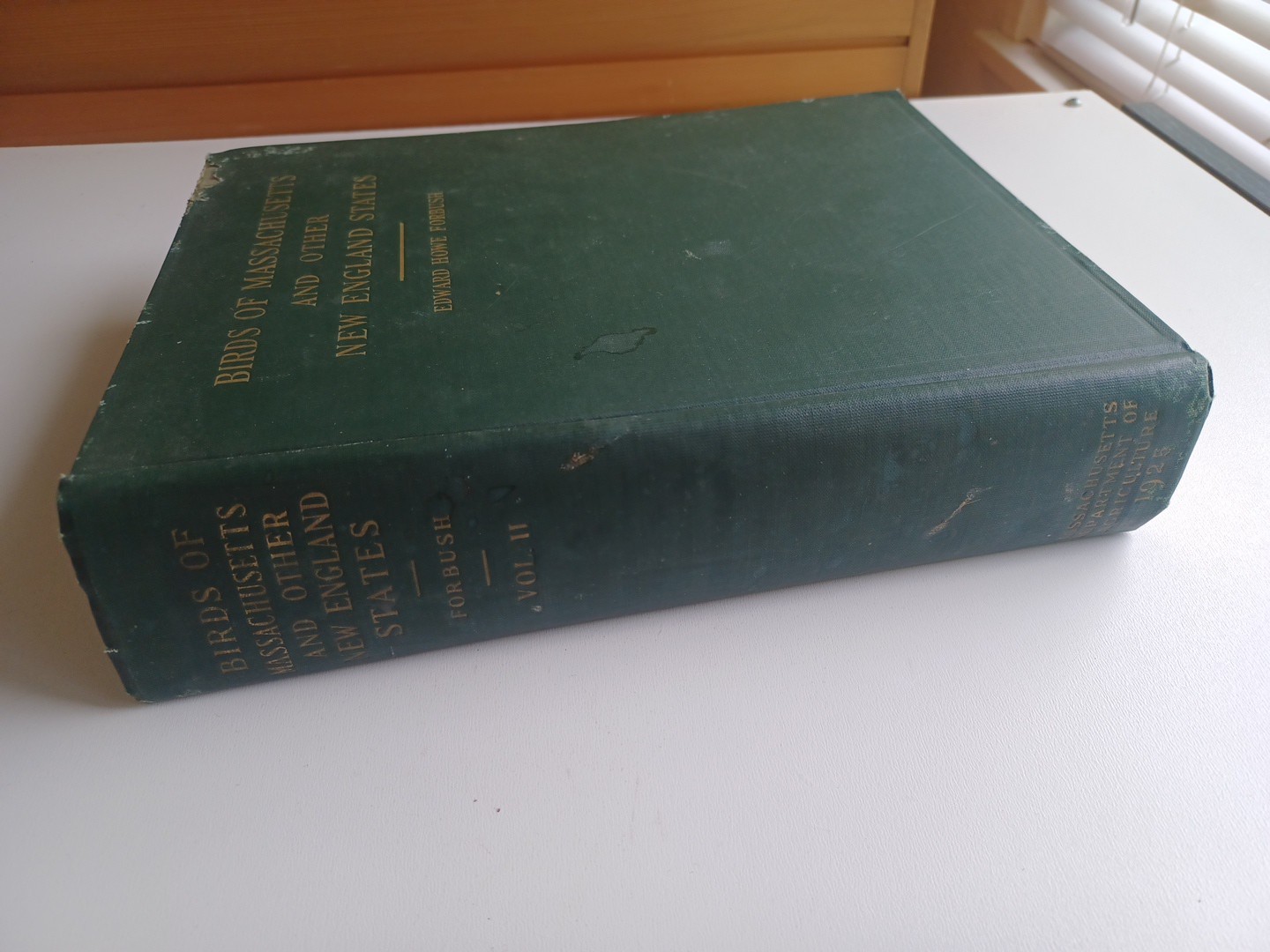 SIGNED Birds Of Massachusetts And Other New England States 1929 Forbush Vol 1-3