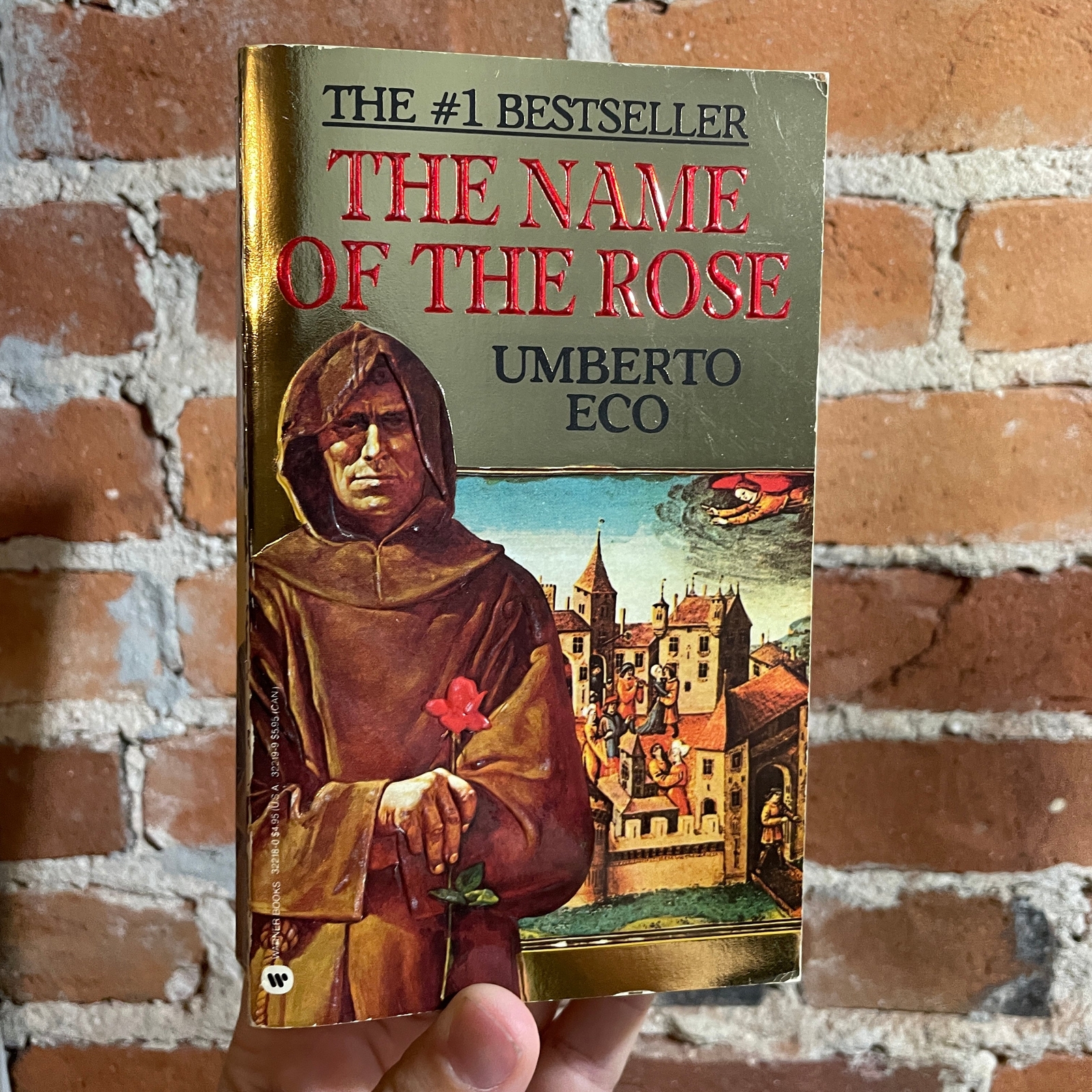 The Name of the Rose – Umberto Eco – Gold Cover 1984 First Warner Press