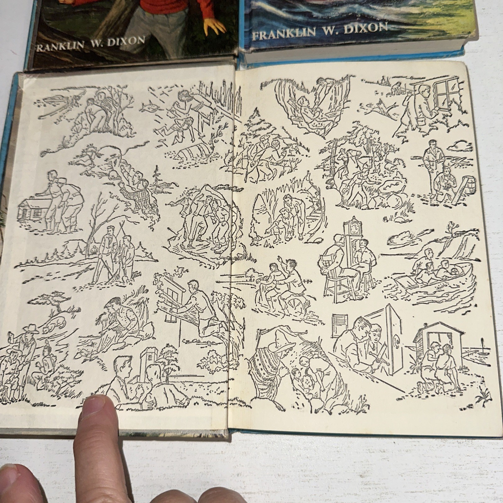Lot of 14 Vintage Hardy Boys Books with Dust Jackets 1950’s-1970’s