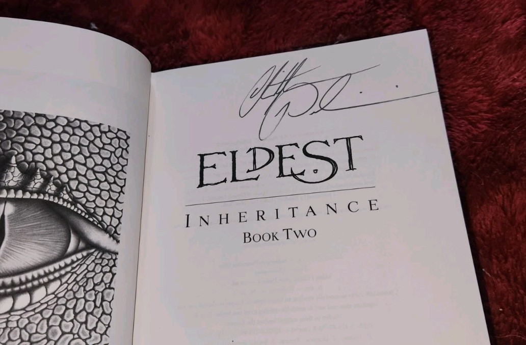 Christopher Paolini Eldest Signed 1st Edition Hardcover 2005 Autographed Book