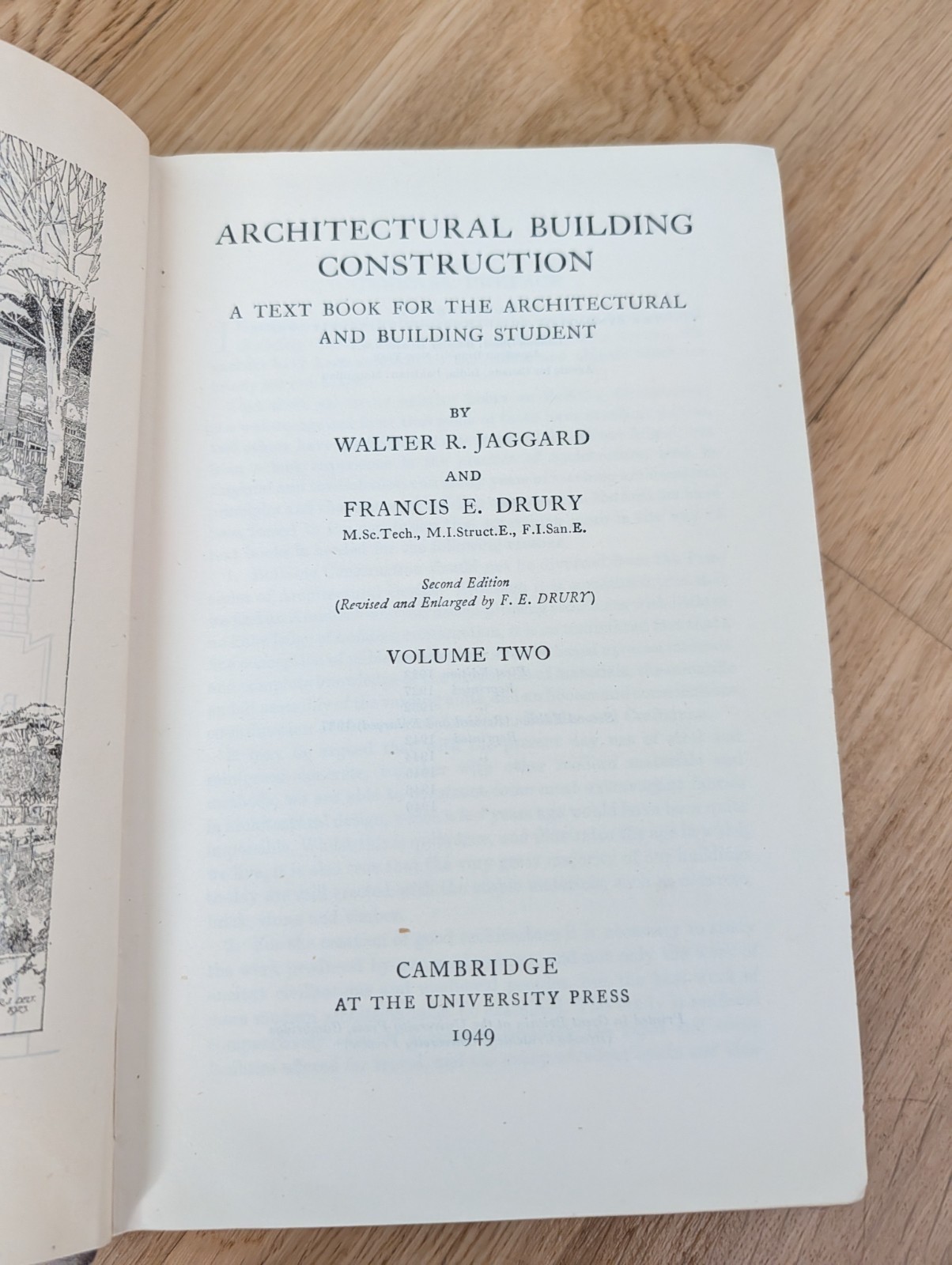 4 Volumes Architectural Building Construction by Jaggard & Drury + 11 Plans H/B