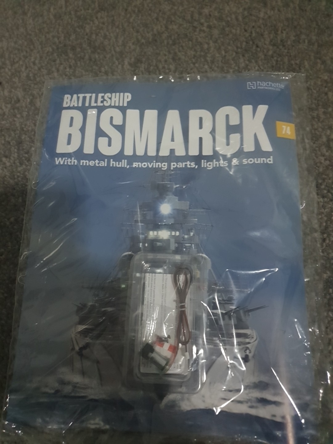 HACHETTE PARTWORKS Build The BATTLESHIP BISMARCK ISSUE #74 New