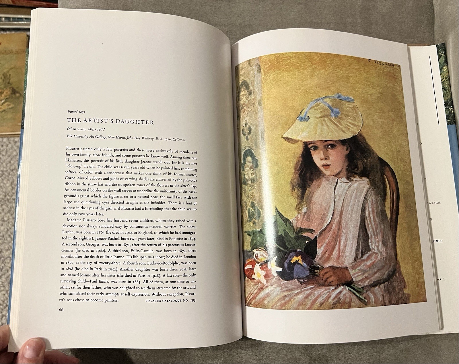 John Rewald Pissarro Art Book 1989 HCDJ Harry N Abrams Illustr Master of Art