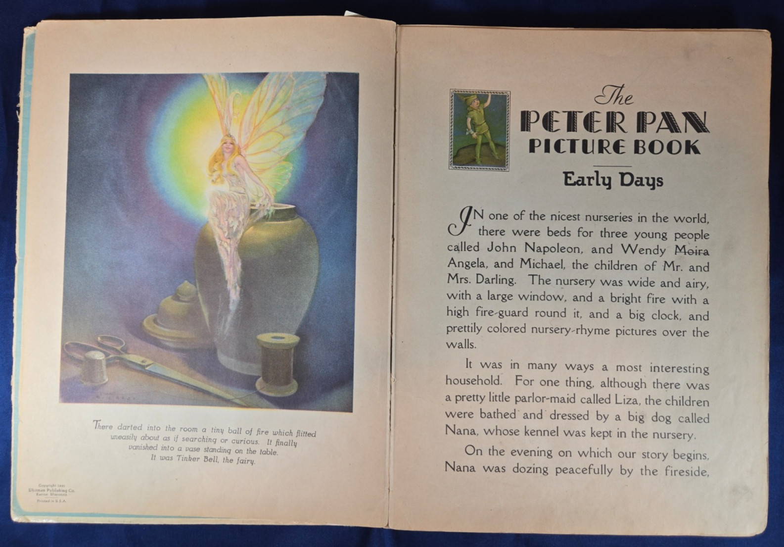 1931 Whitman Peter Pan Picture Book Illustrated – Complete, Detached Covers