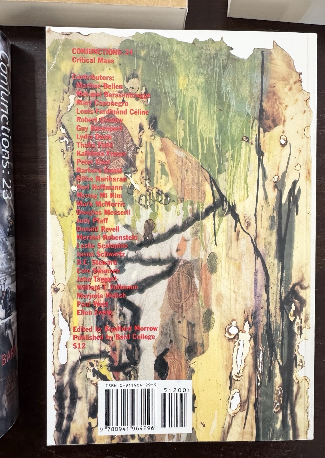 Conjunctions # 20, 21, 22, 23, 24 Five Issue Lot Experimental Lit-Clean Set