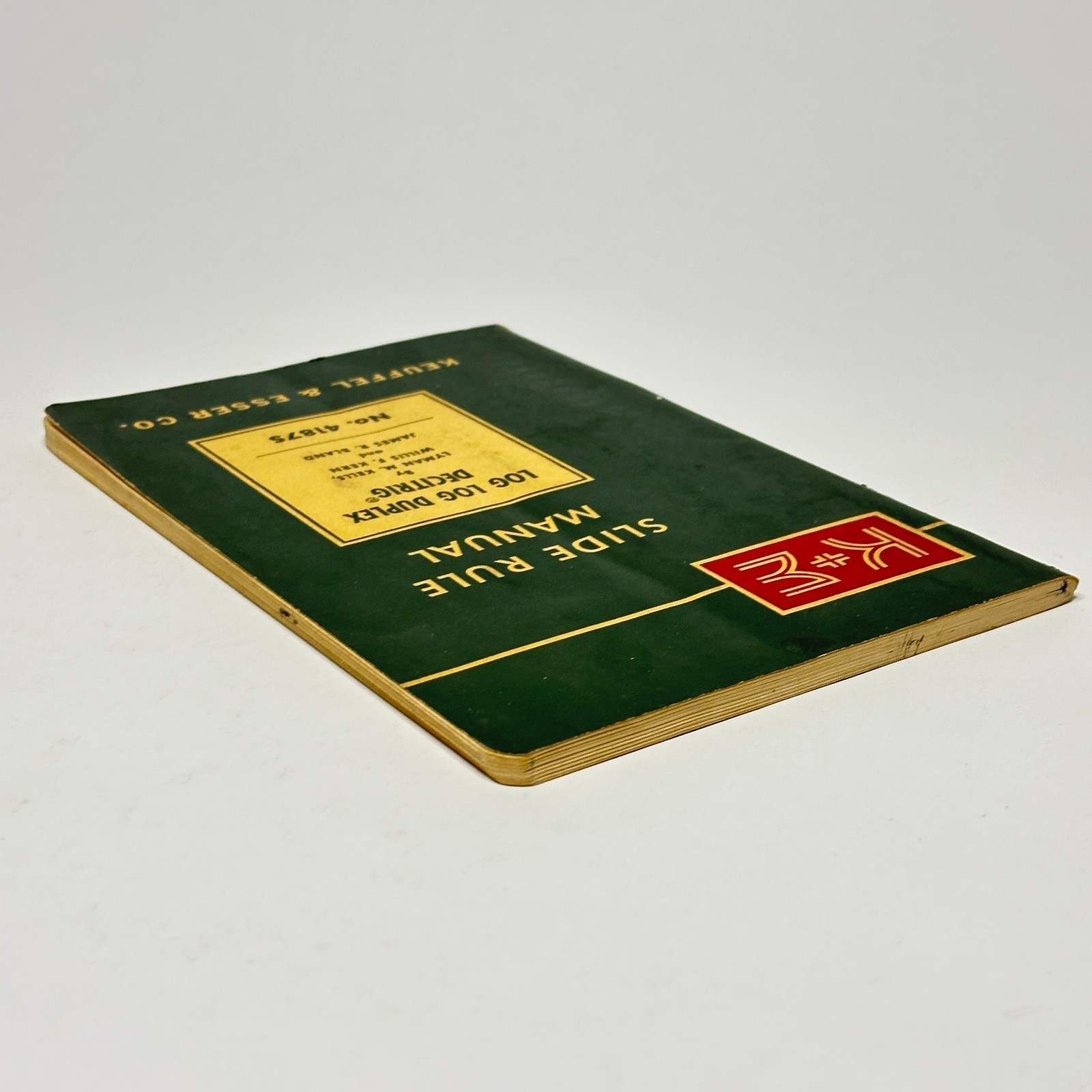 1955 „Slide Rule Manual: Log Log Duplex Decitrig“ (Keuffel & Esser Paperback)
