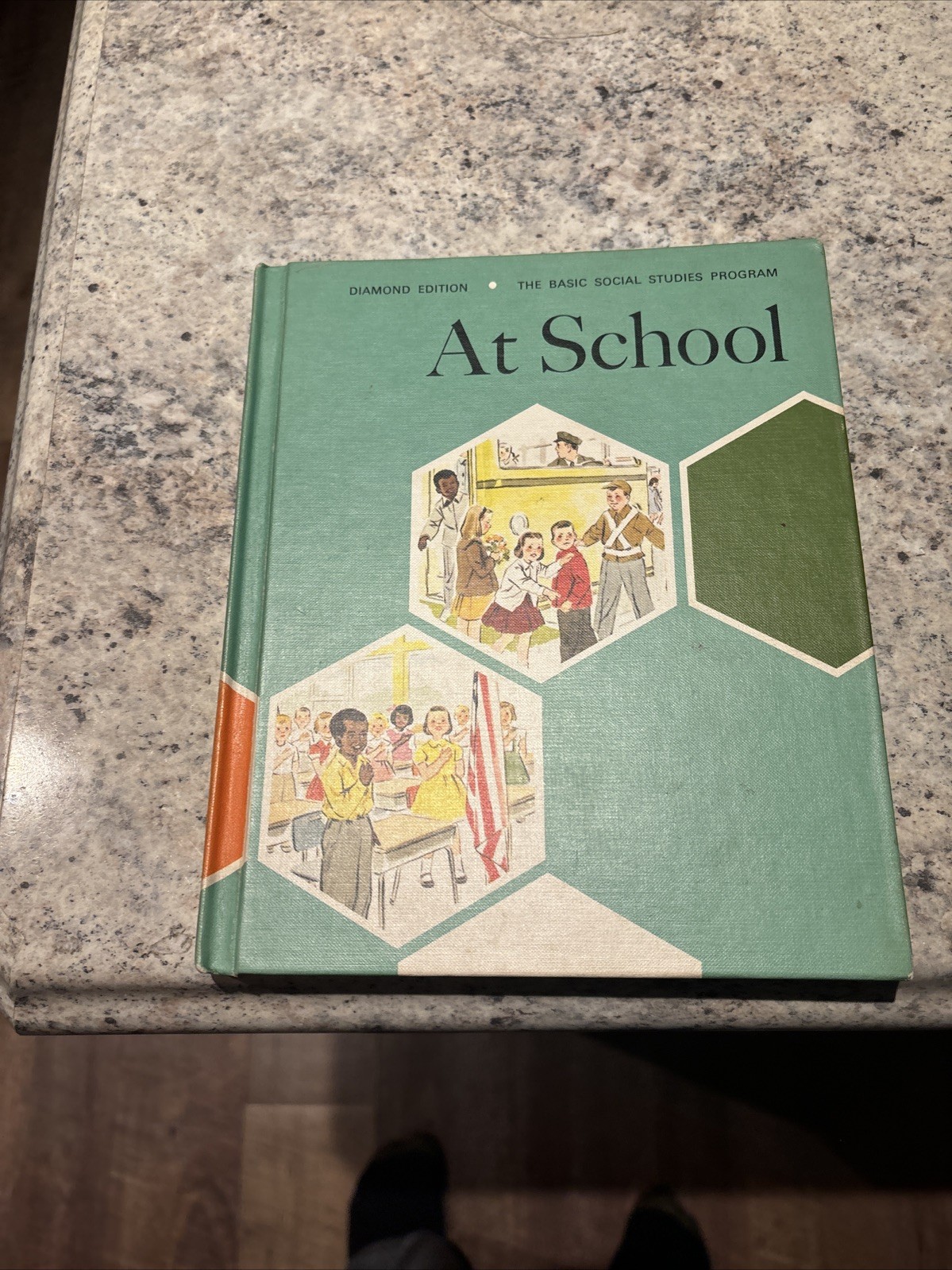 1965 At School, The Basic Social Studies Program, Teachers Edition, Hardcover