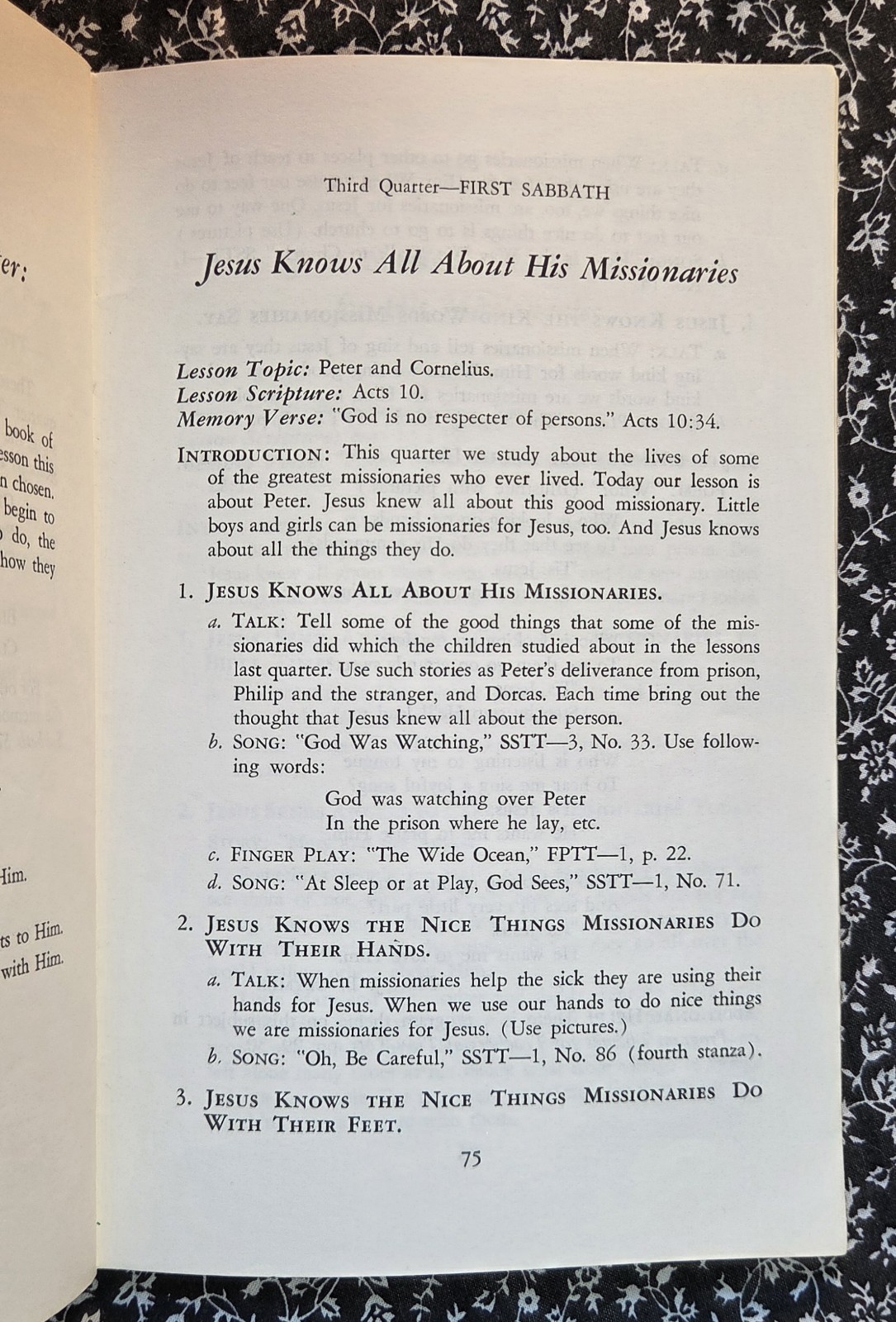 Program Helps For Kindergarden Leaders, Book Three, Review and Herald, SDA, 1961
