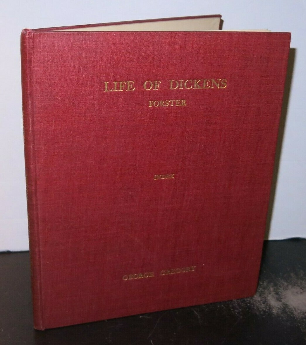 John Forster Index to The Unique Copy of the Life of Charles Dickens 1925 Scarce
