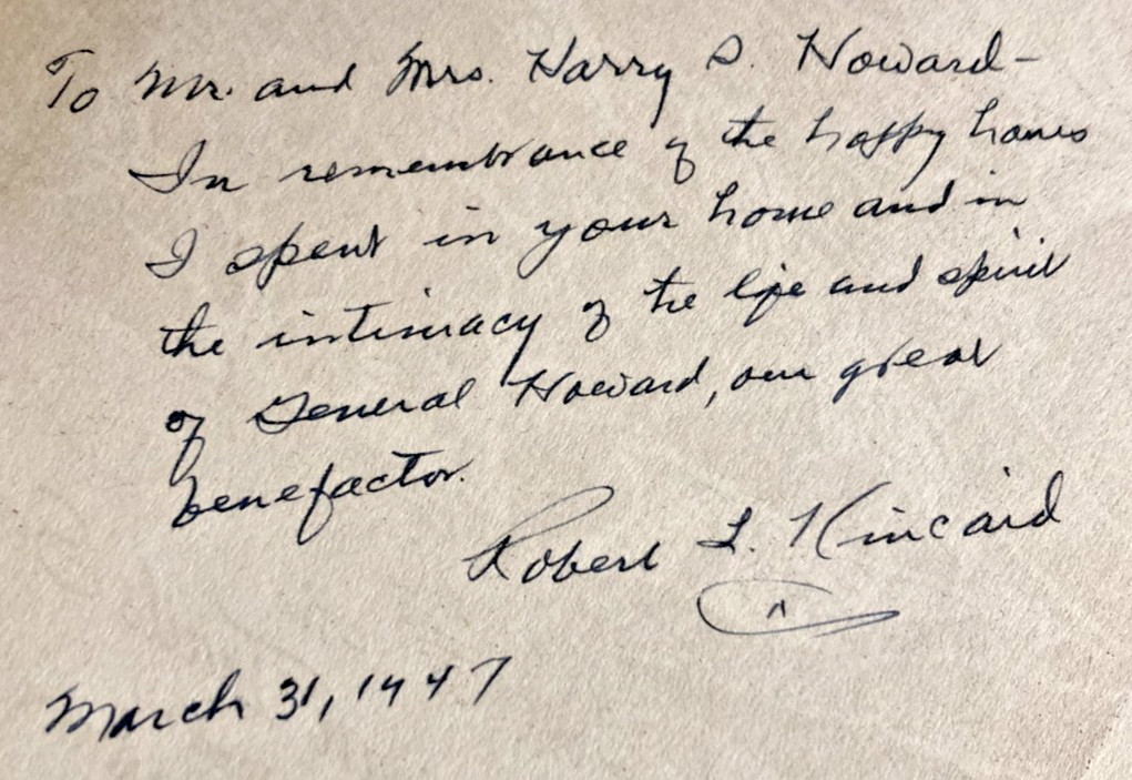 Signed ,1947 1st Edition „The Wilderness Road“ by Robert L Kincaid