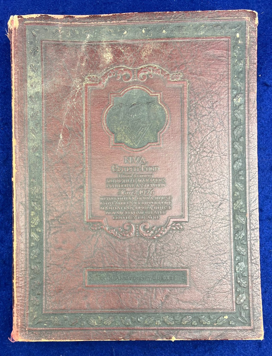 National Vaudeville Artists 1926 Full Performer Photo History Hardcover Book