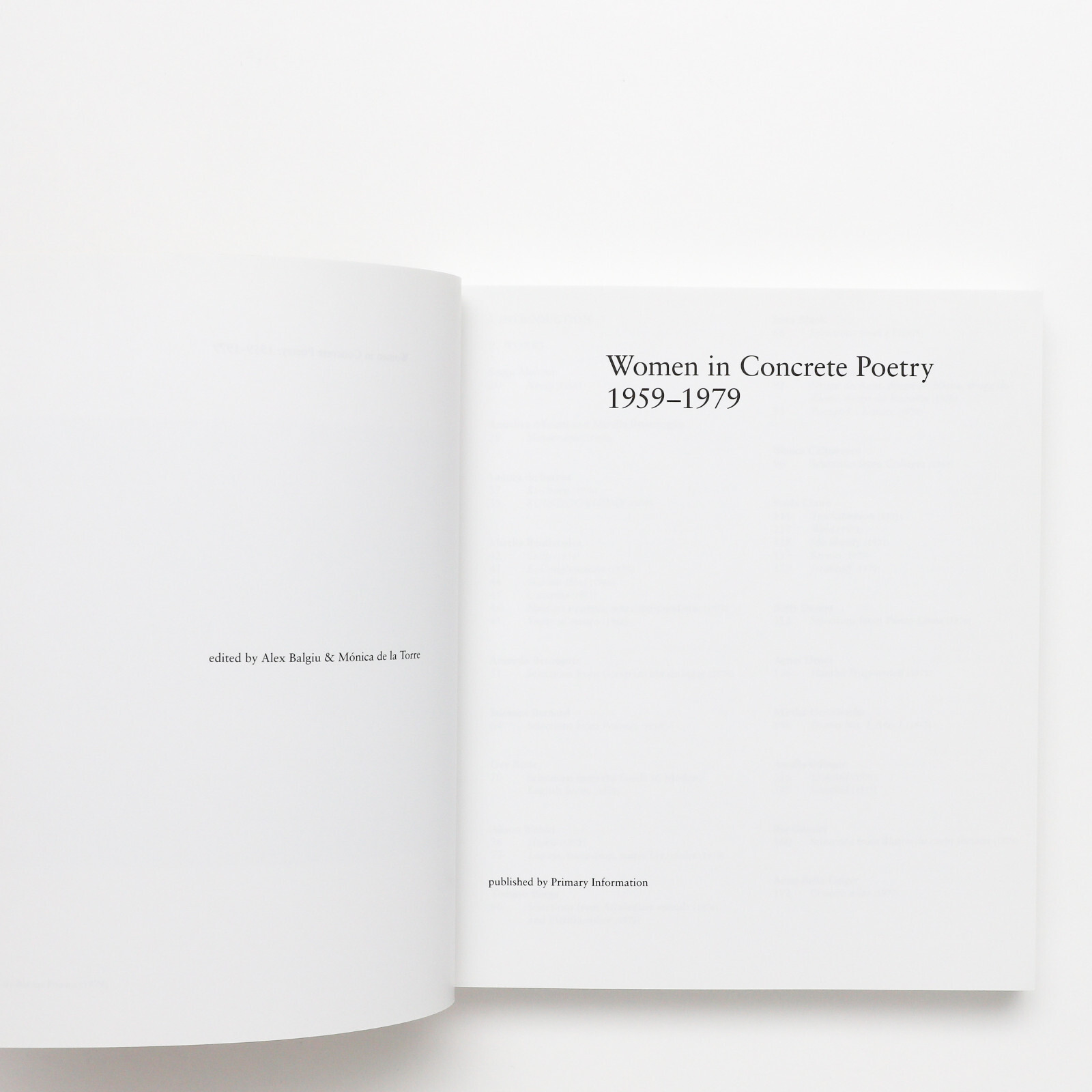 Women in Concrete Poetry 1959–1979 Book