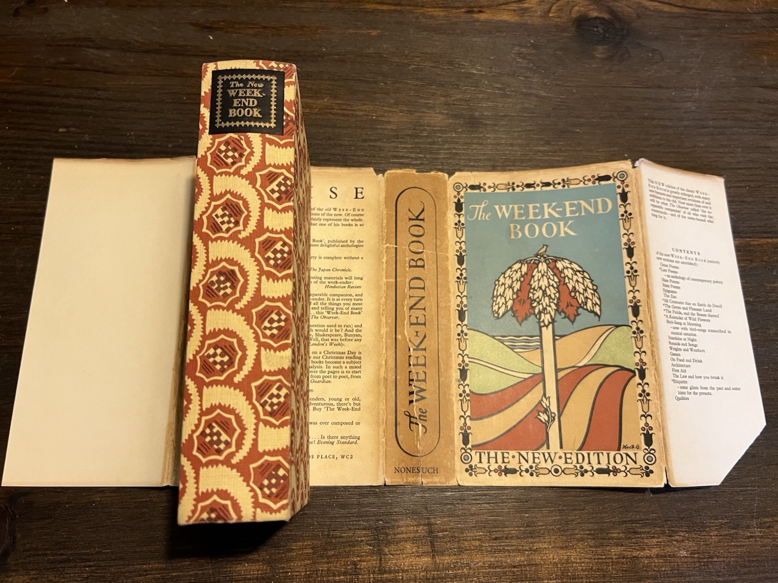 Nonesuch Press 1955 The Week-End Book A New Edition Fine Miscellany HC w/DJ