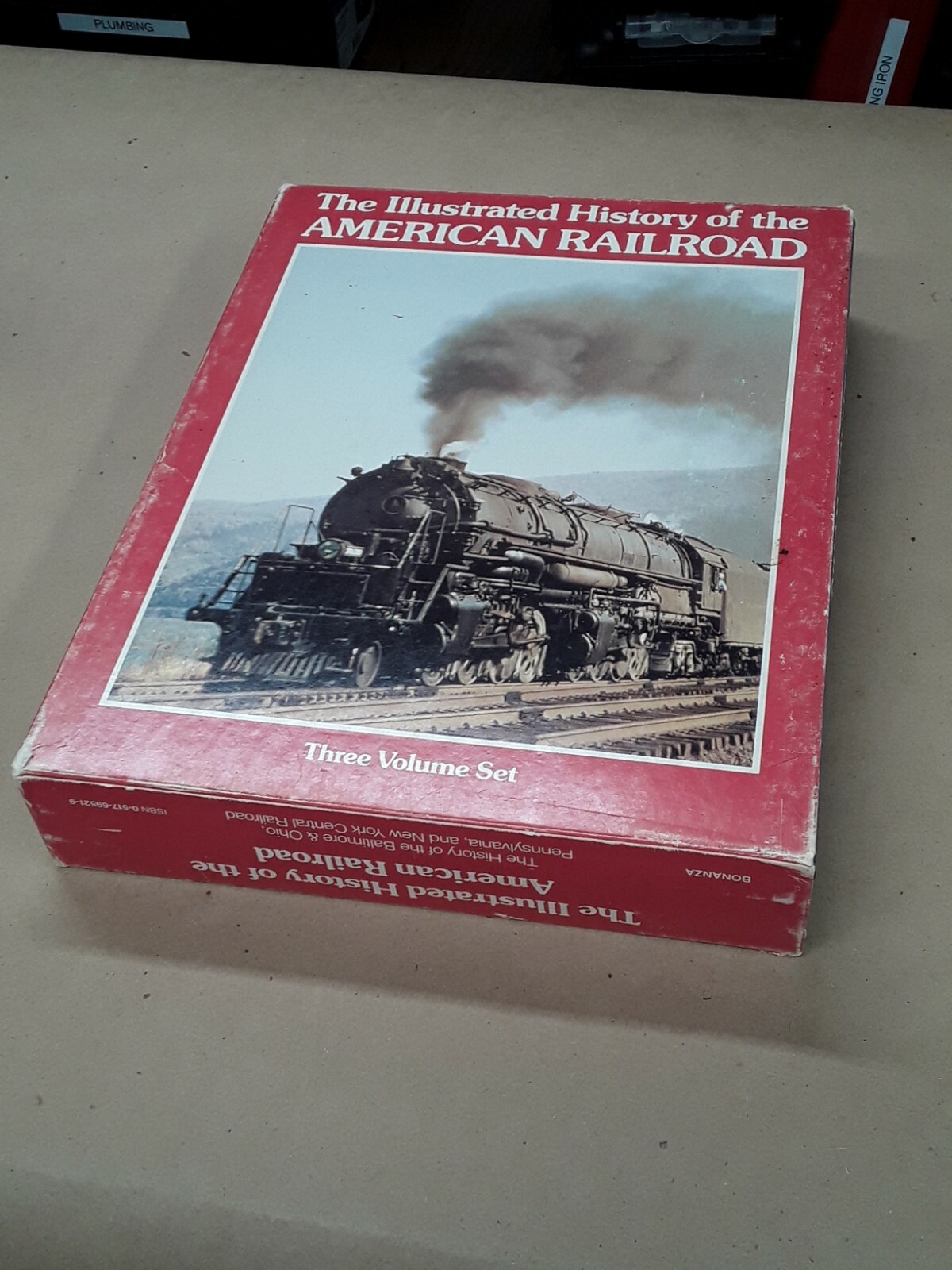 THE ILLUSTRATED HISTORY OF THE AMERICAN RAILROAD 3-VOLUME SET IN BOX