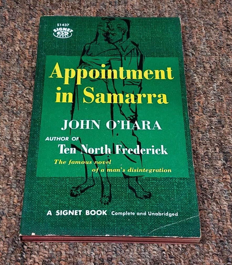 JOHN O’HARA APPOINTMENT IN SAMARRA FIFTH PRINTING, SEPTEMBER 1957