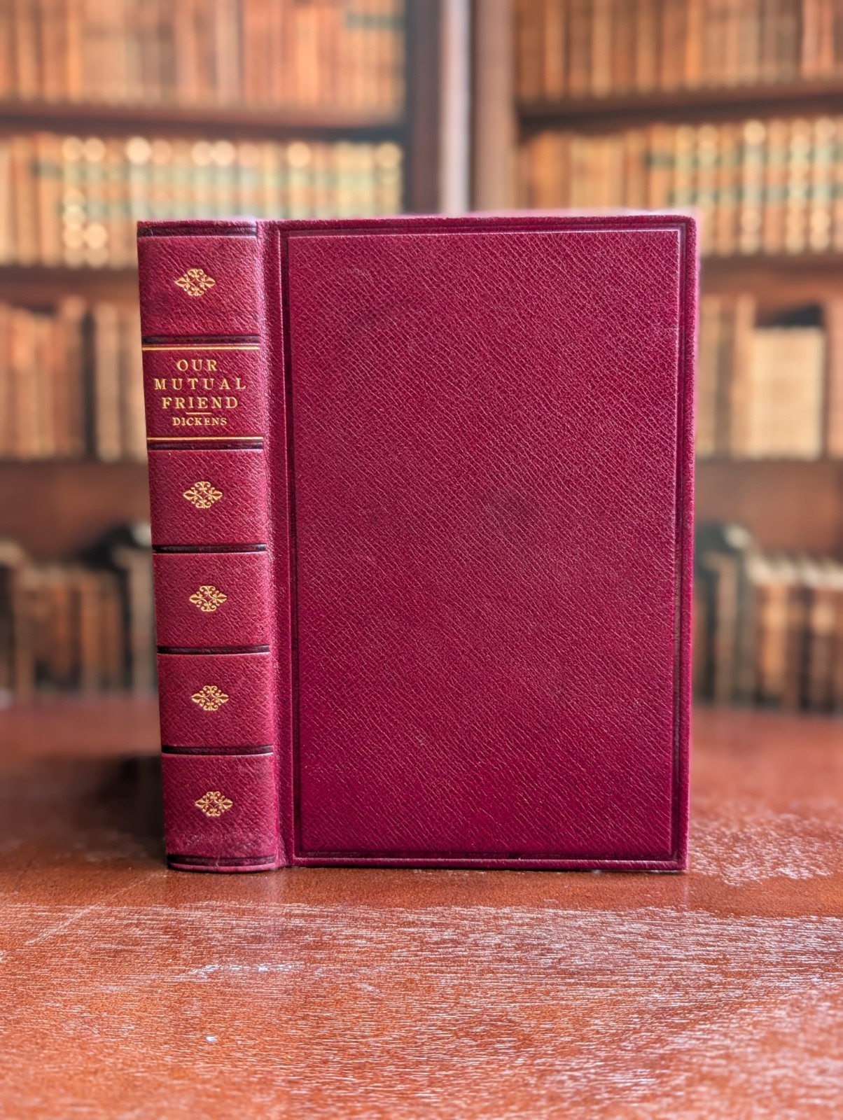 Our Mutual Friend by Charles Dickens leather binding Victorian Era gift antique