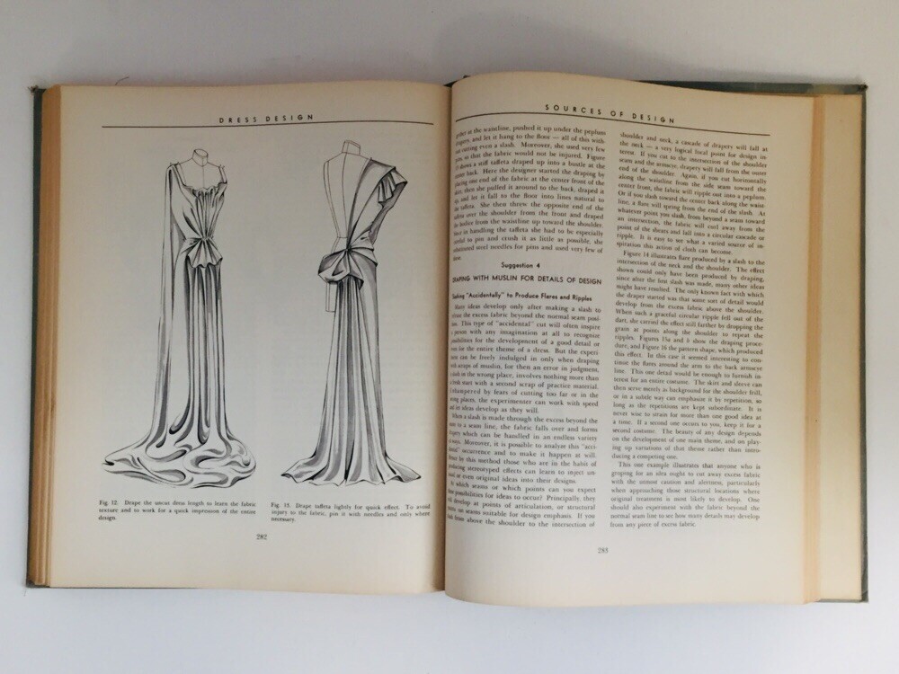 Dress Design: Draping and Flat Pattern Making 1948 Hillhouse Mansfield Vintage