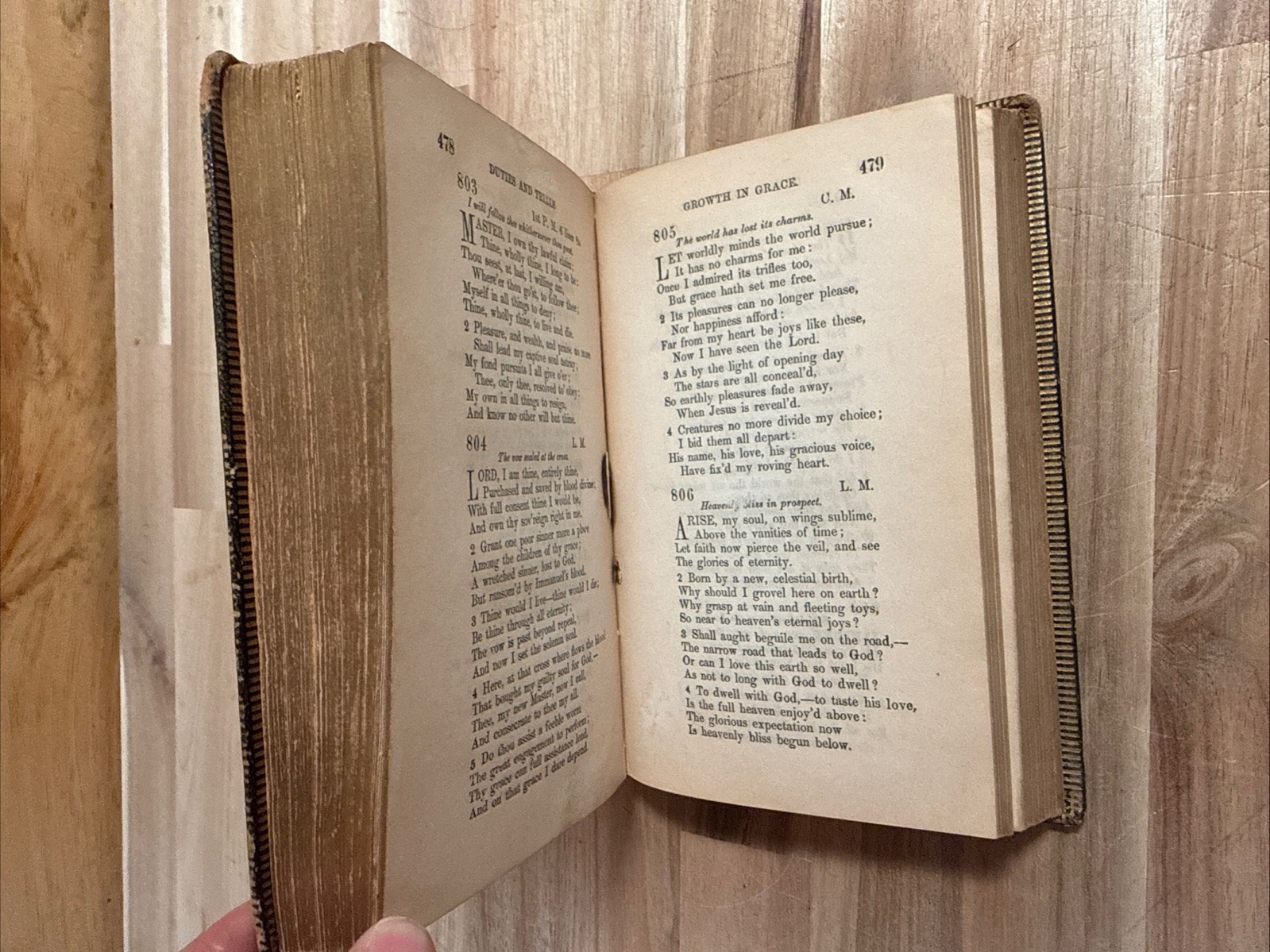 1870 HYMNS leather METHODIST cincinnati HITCHCOCK & WALDEN antique OLD