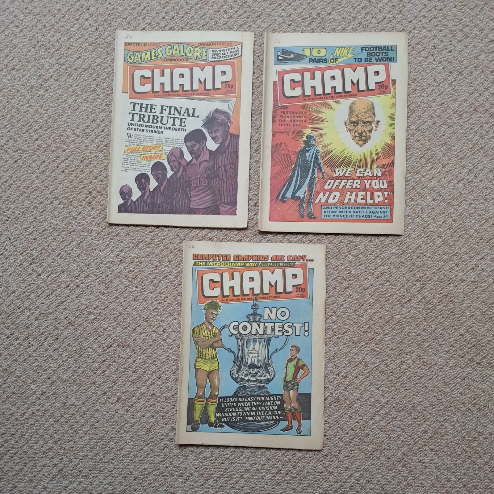 Champ 1984 Comics ( 44,46 ,47)