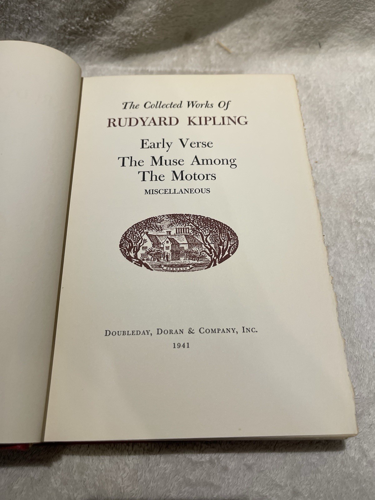 Collected Works of Rudyard Kipling – Early Verse Muse Among The Motors – 1941