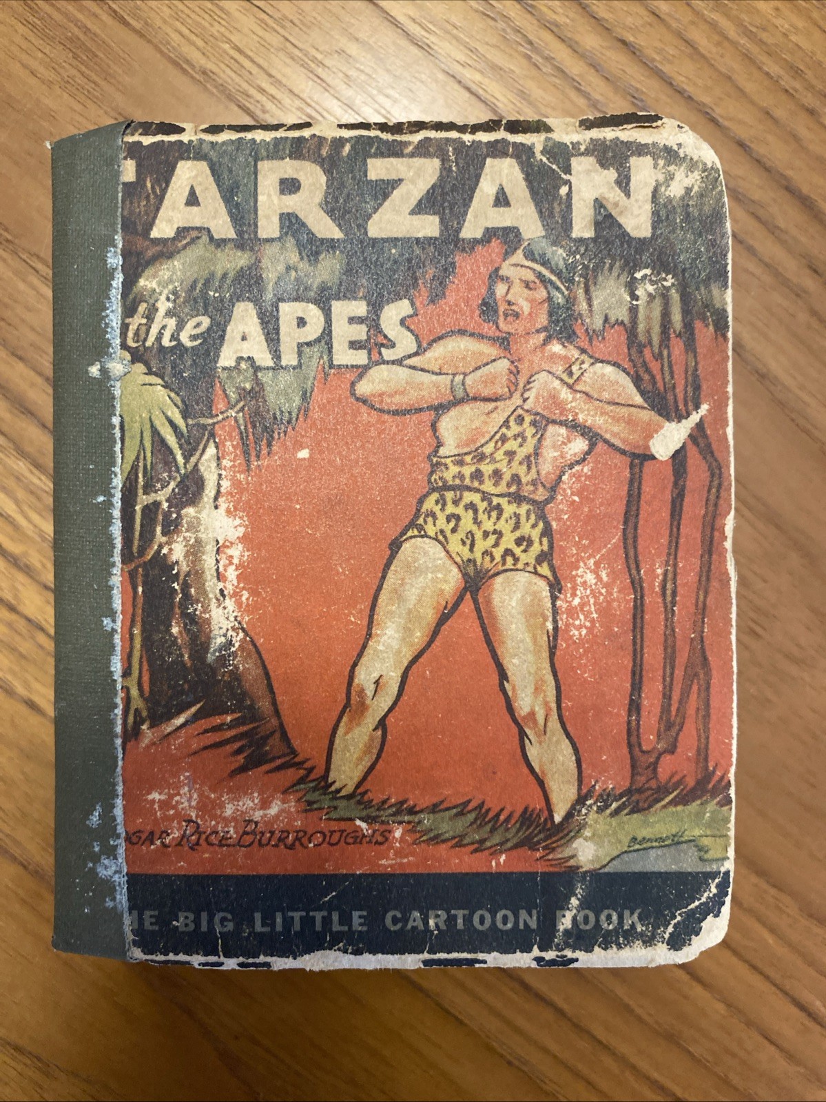 Tarzan of the Apes 1933 The Big Little Cartoon Book Edgar Rice Burroughs