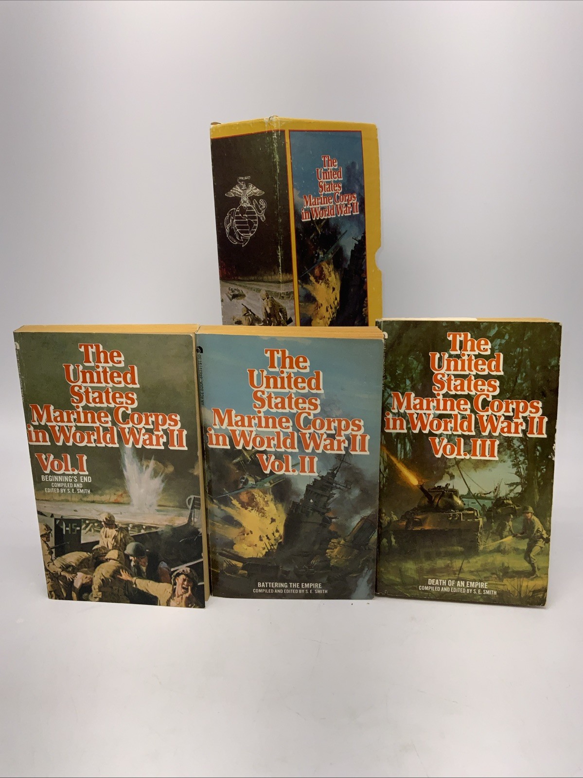 United States Marine Corps in World War 2 II 3 Volumes by S E Smith 1st PB 1973